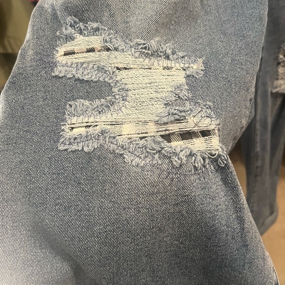 Distressed Blue Women's Jeans - Picture 2 of 4